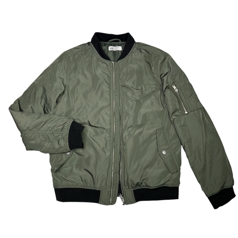 H&M Kids Olive Green Bomber‎ Jacket